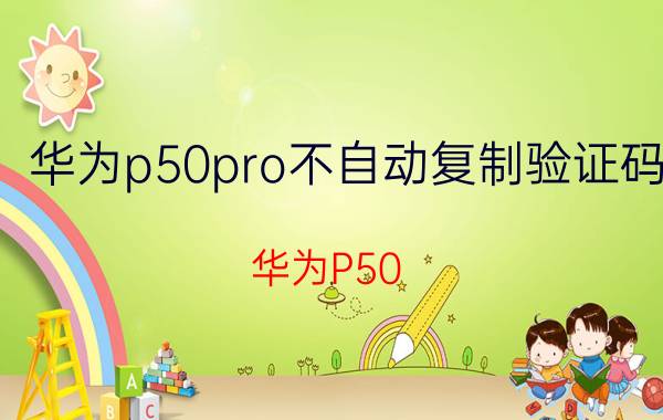 华为p50pro不自动复制验证码 华为P50 Pro验证码复制问题解决方案